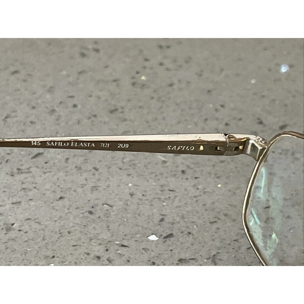 Safilo Elasta 7121 Eyeglasses FRAMES ONLY 53-19-145 Italy Full Rim Brown bronze